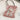 Handmade Lace Velvet Tote Bag - Pink