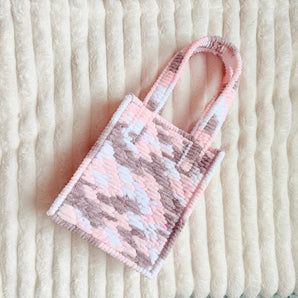 Marble Tote Bag DIY Canvas Kit - Rose