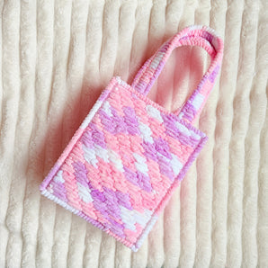 Marble Tote Bag DIY Canvas Kit - Pink Sky