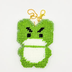 Mellorie Keychain Bag Charm DIY Canvas Kit - Zippy the Alligator