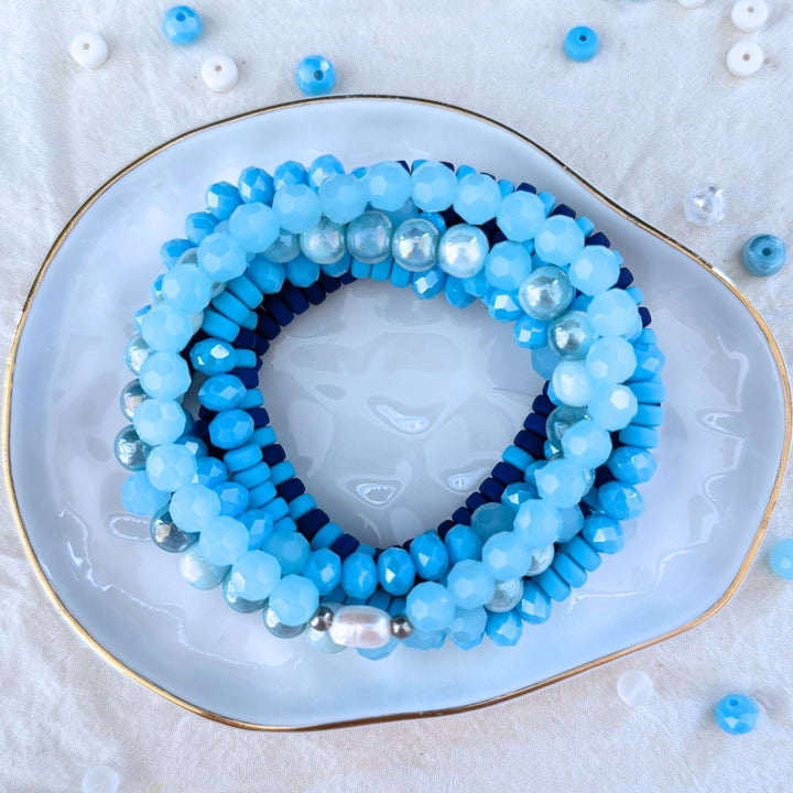 Roll with the Tides Jewelry Making Kit(with white freshwater pearl)