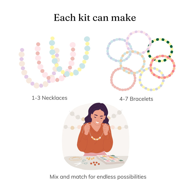 Roll with the Tides Jewelry Making Kit(with black freshwater pearl)