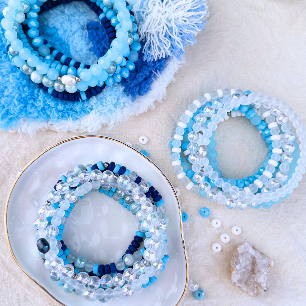 Roll with the Tides Jewelry Making Kit(with black freshwater pearl)