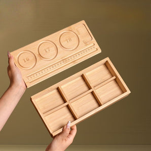 Bamboo bracelet design board with storage (6.5, 7 and 7.5 inches)